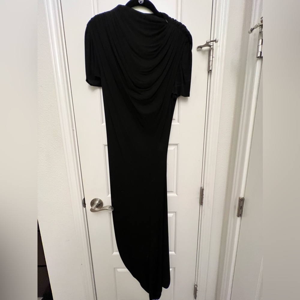 Black Alexander McQueen evening dress